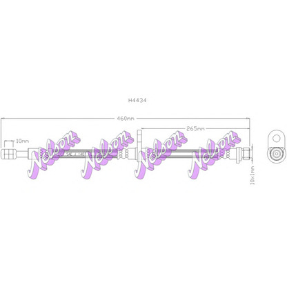 Foto Tubo flexible de frenos Brovex-Nelson H4434