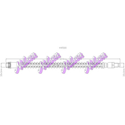 Фото Тормозной шланг Brovex-Nelson H4500