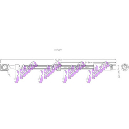 Фото Тормозной шланг Brovex-Nelson H4509