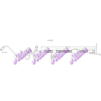 Foto Tubo flexible de frenos Brovex-Nelson H4582