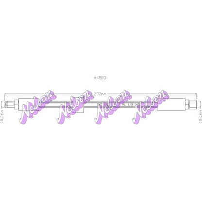 Foto Tubo flexible de frenos Brovex-Nelson H4583