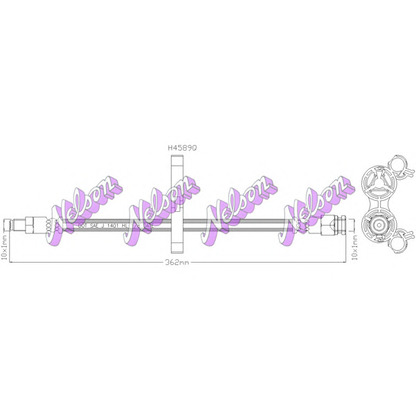 Photo Brake Hose Brovex-Nelson H4589Q