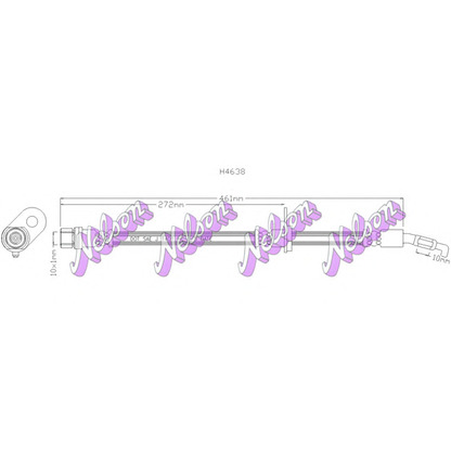 Foto Tubo flexible de frenos Brovex-Nelson H4638