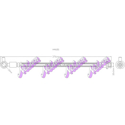 Foto Tubo flexible de frenos Brovex-Nelson H4681