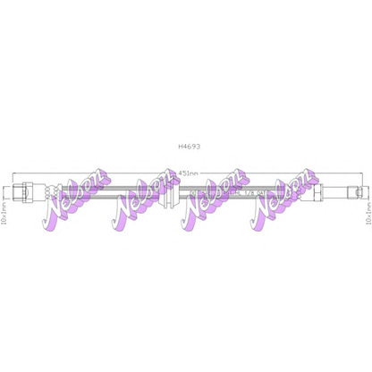 Foto Tubo flexible de frenos Brovex-Nelson H4693