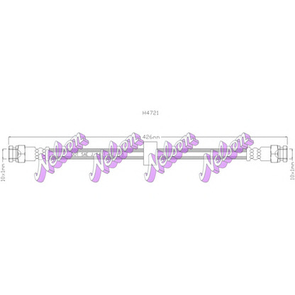 Foto Tubo flexible de frenos Brovex-Nelson H4721