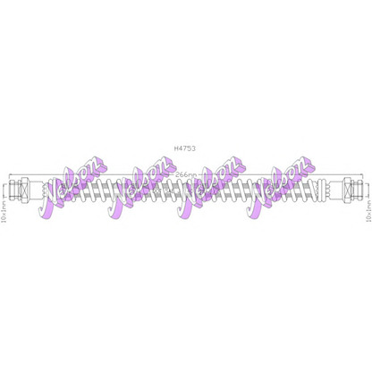 Foto Tubo flexible de frenos Brovex-Nelson H4753