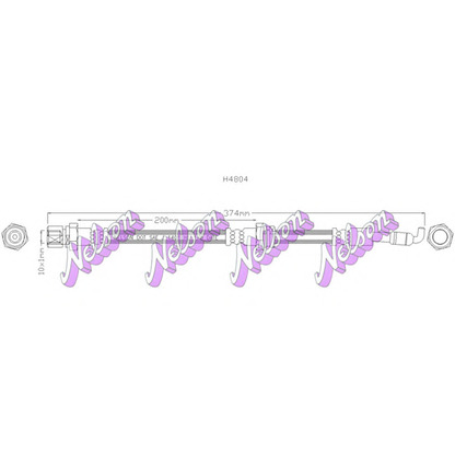 Foto Tubo flexible de frenos Brovex-Nelson H4804