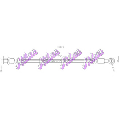 Zdjęcie Przewód hamulcowy elastyczny Brovex-Nelson H4815