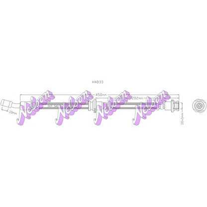 Foto Tubo flexible de frenos Brovex-Nelson H4833