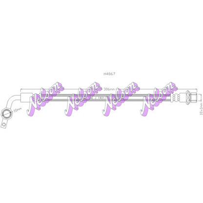 Foto Tubo flexible de frenos Brovex-Nelson H4867