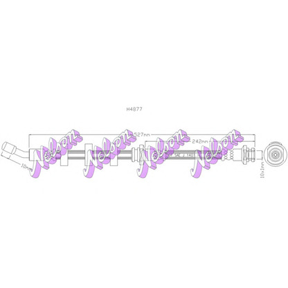 Foto Tubo flexible de frenos Brovex-Nelson H4877