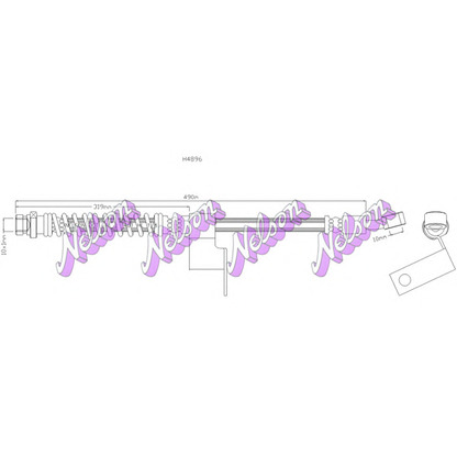 Photo Brake Hose Brovex-Nelson H4896