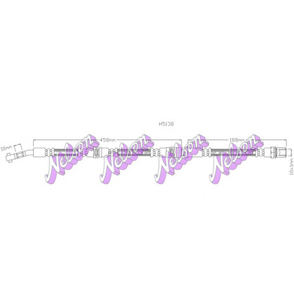 Foto Tubo flexible de frenos Brovex-Nelson H5138