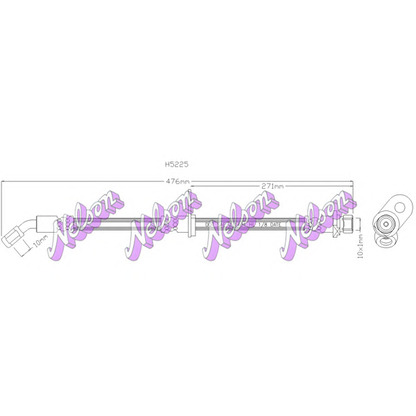 Foto Tubo flexible de frenos Brovex-Nelson H5225