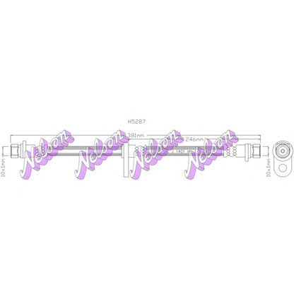 Foto Tubo flexible de frenos Brovex-Nelson H5287