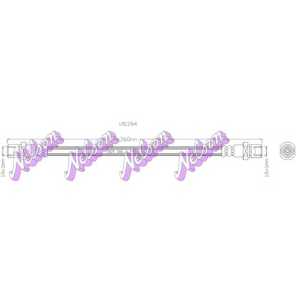 Foto Tubo flexible de frenos Brovex-Nelson H5394