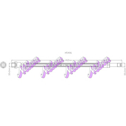 Foto Tubo flexible de frenos Brovex-Nelson H5406