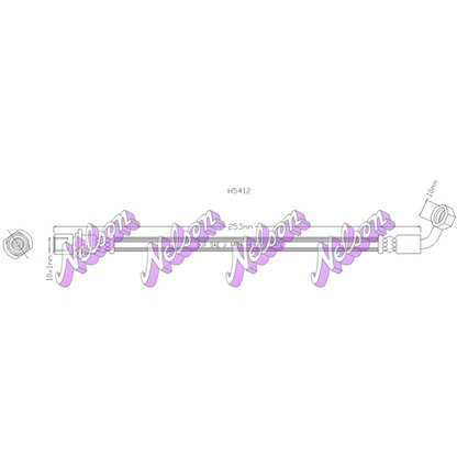 Foto Tubo flexible de frenos Brovex-Nelson H5412