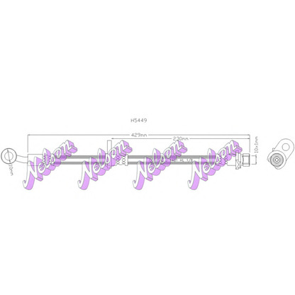 Foto Tubo flexible de frenos Brovex-Nelson H5449