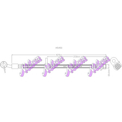 Foto Tubo flexible de frenos Brovex-Nelson H5450