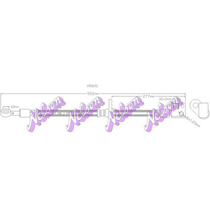 Foto Tubo flexible de frenos Brovex-Nelson H5601