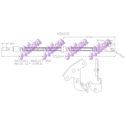 Photo Brake Hose Brovex-Nelson H5601Q