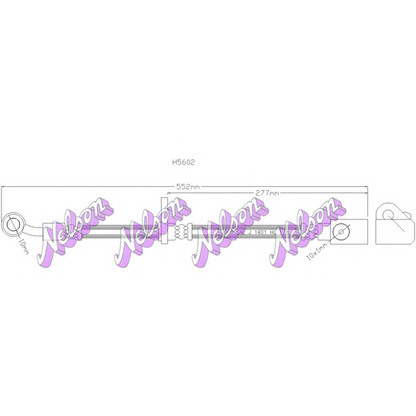 Photo Brake Hose Brovex-Nelson H5602Q