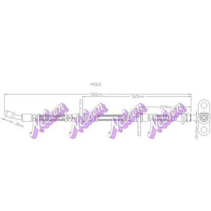 Photo Brake Hose Brovex-Nelson H5611