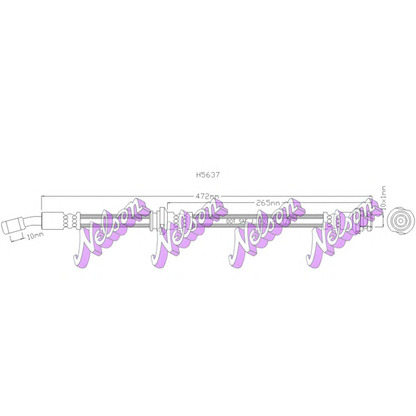 Photo Brake Hose Brovex-Nelson H5637