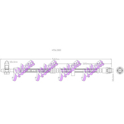 Photo Brake Hose Brovex-Nelson H5638Q