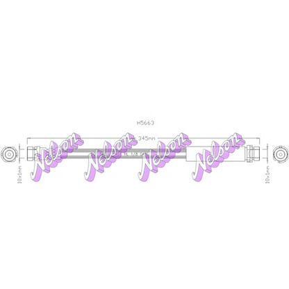 Photo Brake Hose Brovex-Nelson H5663