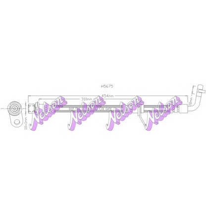 Foto Tubo flexible de frenos Brovex-Nelson H5675