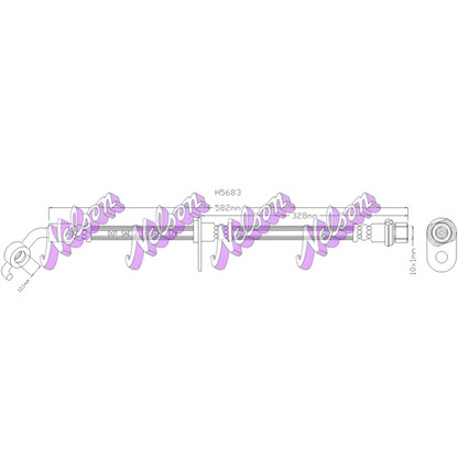 Photo Brake Hose Brovex-Nelson H5683