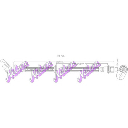 Photo Brake Hose Brovex-Nelson H5706