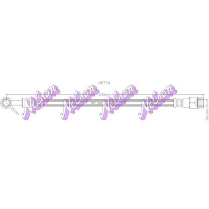 Foto Tubo flexible de frenos Brovex-Nelson H5734