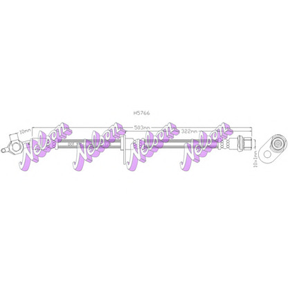 Foto Tubo flexible de frenos Brovex-Nelson H5766