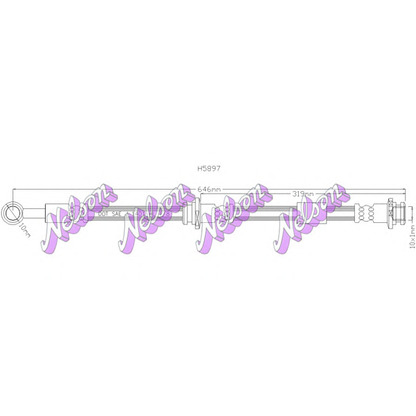 Photo Brake Hose Brovex-Nelson H5897