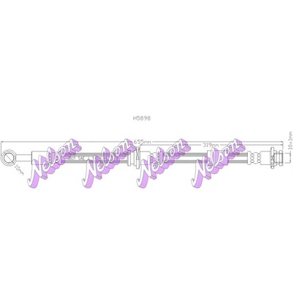 Photo Brake Hose Brovex-Nelson H5898