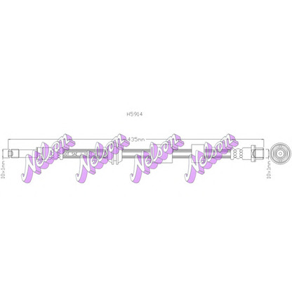 Photo Brake Hose Brovex-Nelson H5914