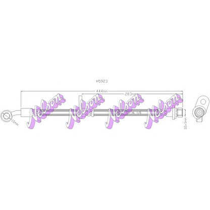 Photo Brake Hose Brovex-Nelson H5923