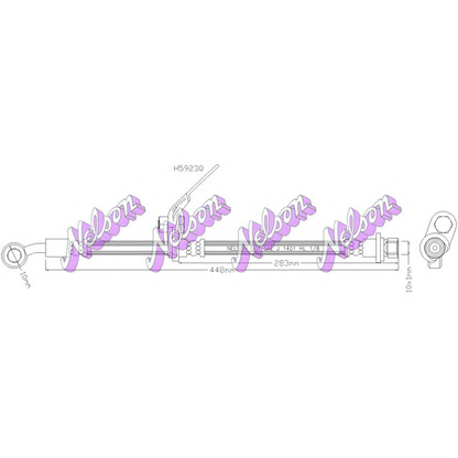 Foto Tubo flexible de frenos Brovex-Nelson H5923Q