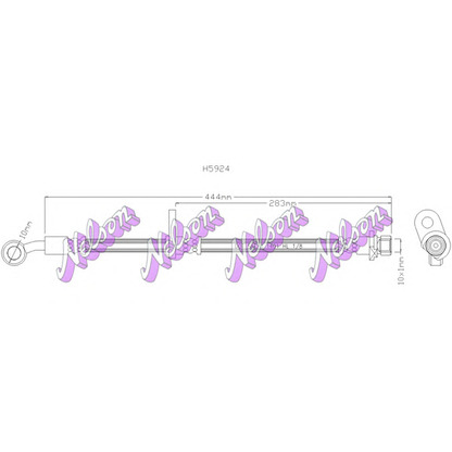 Photo Brake Hose Brovex-Nelson H5924