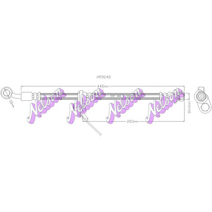 Foto Tubo flexible de frenos Brovex-Nelson H5924Q