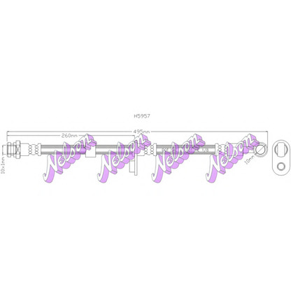 Foto Tubo flexible de frenos Brovex-Nelson H5957