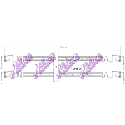 Foto Tubo flexible de frenos Brovex-Nelson H5969Q