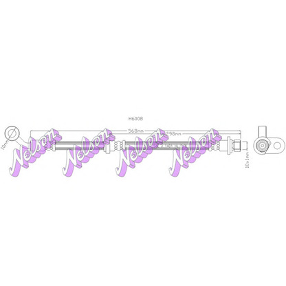 Zdjęcie Przewód hamulcowy elastyczny Brovex-Nelson H6008