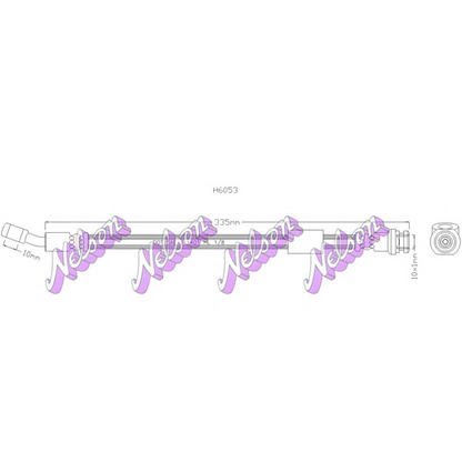 Foto Tubo flexible de frenos Brovex-Nelson H6053