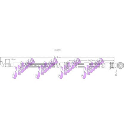 Photo Brake Hose Brovex-Nelson H6083