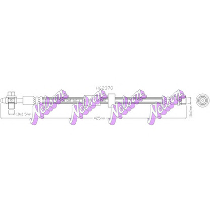 Foto Tubo flexible de frenos Brovex-Nelson H6237Q